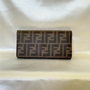 Fendi FF Long Wallet coated canvas
